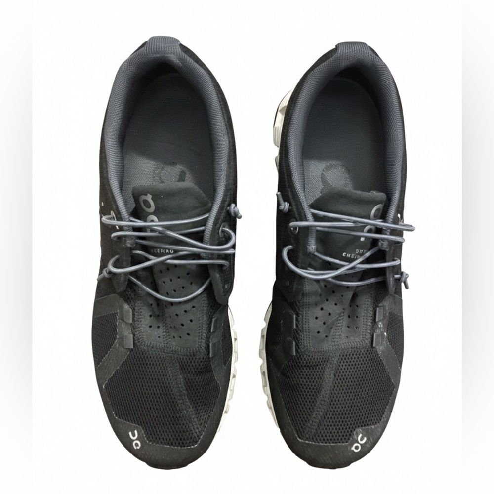 On Running Cloud Black White Athletic Shoes